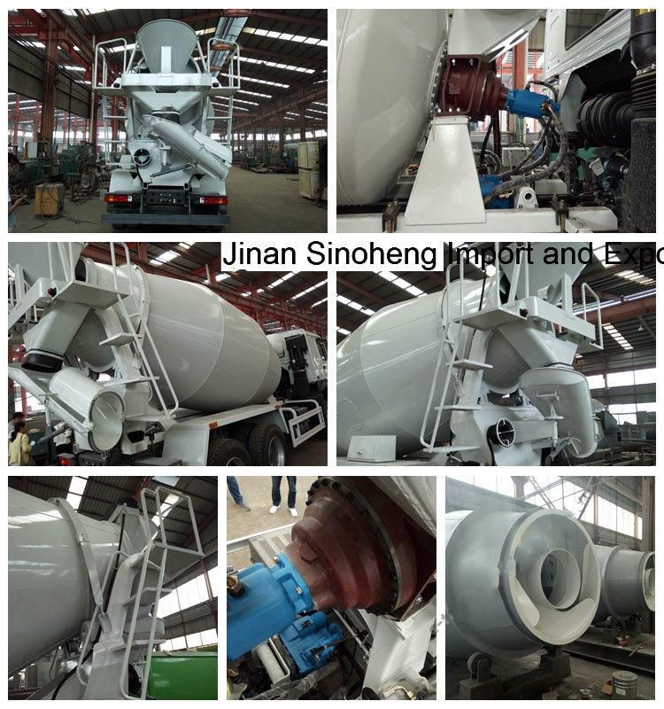 Sinotruk HOWO Manganese Alloy Steel Cement Mixer Truck Zz1257n3647c