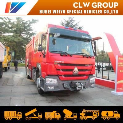 HOWO 7000L Foam Fire Truck 7cbm 6t 7t Water Tanker Fire Fighting Truck