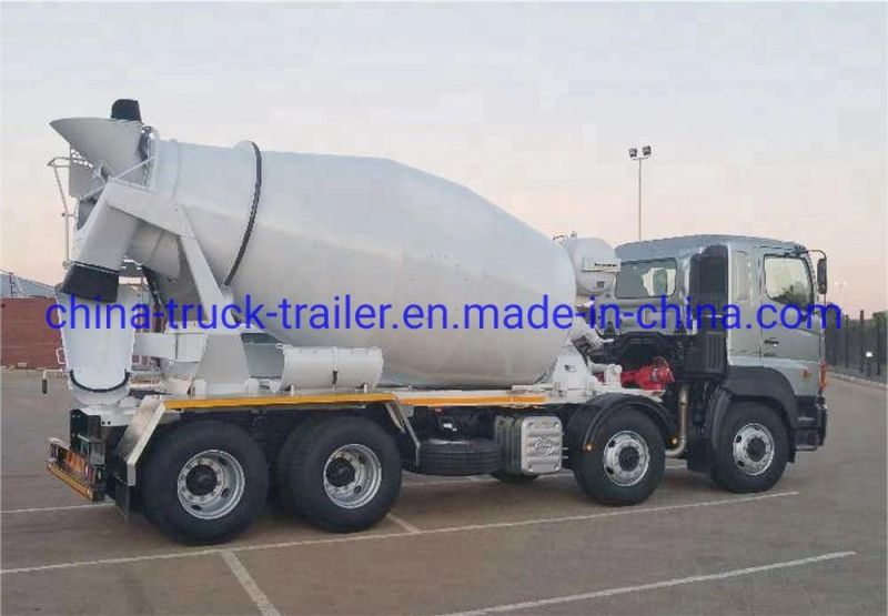 China Isuzu Chassis 14m3 Qingling 460HP Concrete Mixer Truck