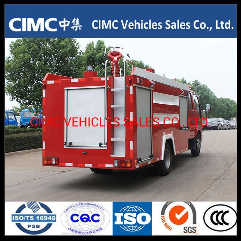 China Isuzu 600p Elf 4kh1 Npr 4000L Water Tank Fire Truck Price