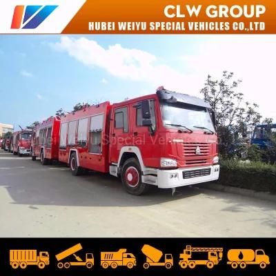 China Sinotruk HOWO 8cbm Water 2cbm Foam Fire Rescue Truck