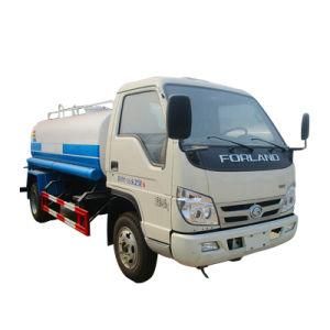 4X2 Famous Brand Forland Cheapest 3000 Liters Water Tank Truck for Sale
