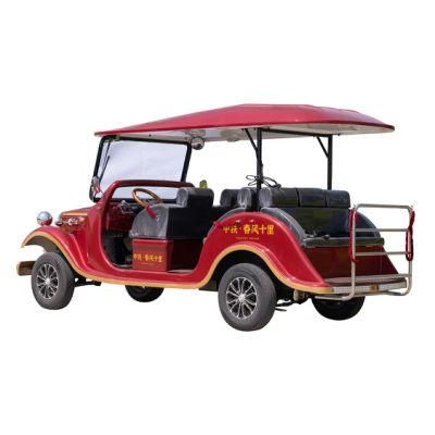Luxury 8 Seats Electric Vintage Pick up Car Classic Sightseeing Car for Hotel