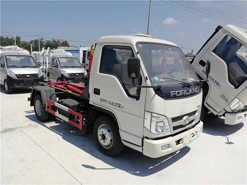 Forland 4X2 1.5 Ton Small Hook Lift Waste Truck for Sale