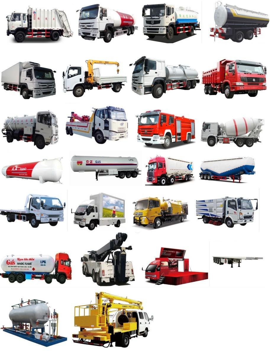 Dongfeng 4X2 4tons 9tons 12tons 20tons Side Loader Garbage Truck