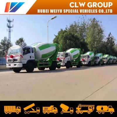 7m3 Dongfeng Concrete Mixer Truck New Diesel Engine Construction Machinery Drum