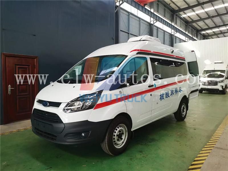 Ford Transit 4X2 V362 Mobile Negative Pressure Isolation Ambulance Car Nucleic Acid Testing Car for Sale