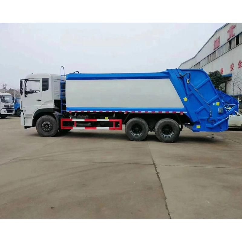 Dongfeng 375HP 20m3 6X4 LHD Hook Lift Roll off Garbage Compactor Garbage Truck