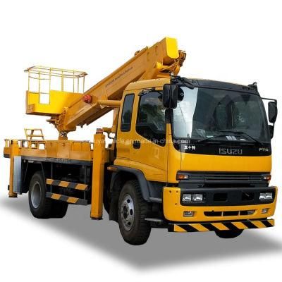 Factory Supply 28 30 32 34 36 38 Meters Aerial Working Truck with Insulated Cage