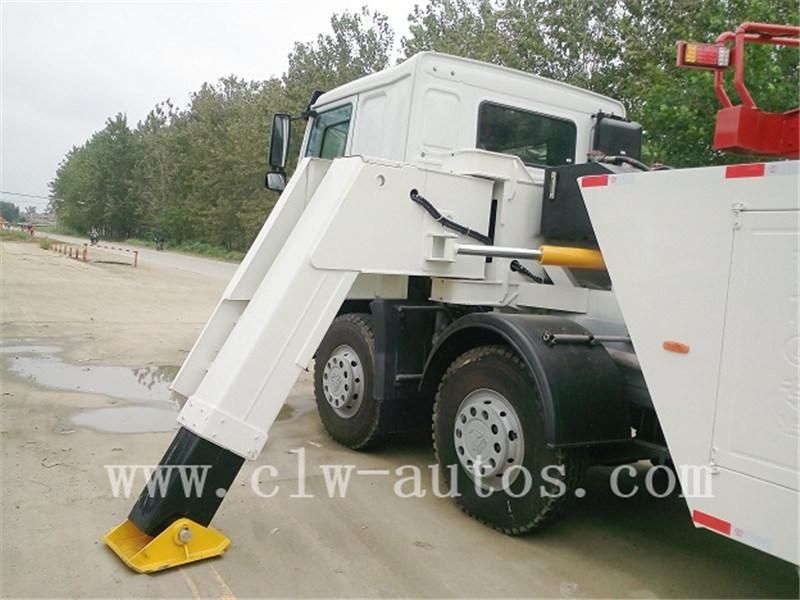 Sinotruk HOWO 12 Wheels 30tons 40tons 50tons 360 Degree Rotation Turntable Boom Road Wrecker Tow Truck for Road Emergency Rescue