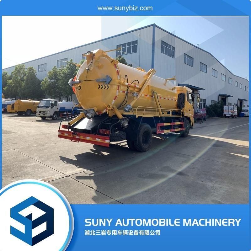 15000L Combi Suction Sewage Sucker Sewer Jetting Trucks with Sludge and Water Tank