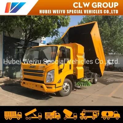 6-8 Cbm Factory Price Road Street Garbage Cleaning Sweeper Truck with 4 Brushes Diesel Engine Road Sweeper Truck