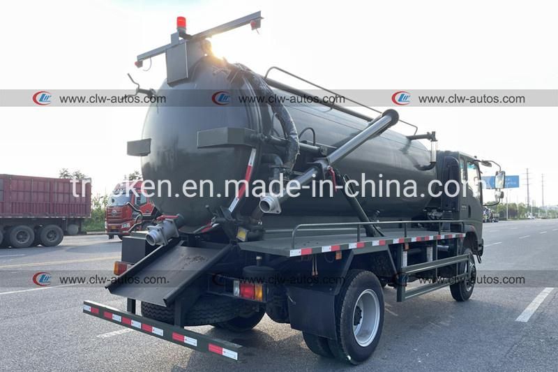 Sinotruk Homan 4X4 All Wheel Drive off Road 8000L Vacuum Sludge Sewage Suction Truck