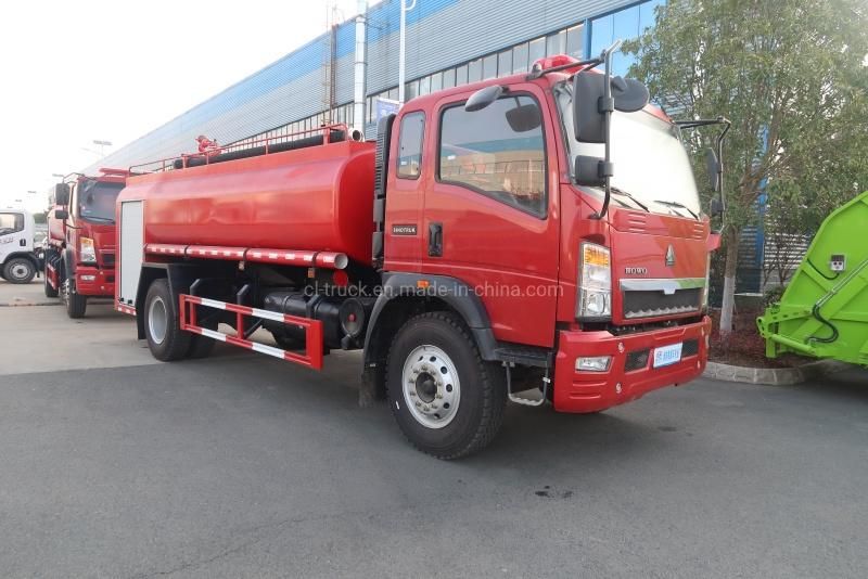 Sinotruk HOWO 8tons 10tons 12tons Fire Engine for Myanmar