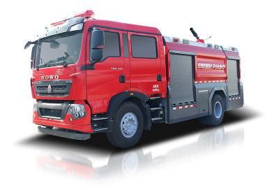 Foamwater Tank Fire Fighting Vehicle with National-V Emission Standards