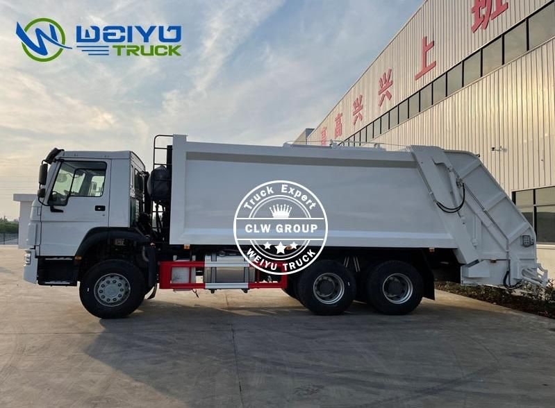 Factory Price HOWO Brand 22cbm Compactor Garbage Truck 6*4 Rhd Waste Removel Truck Hydraulic Control for Sanitation