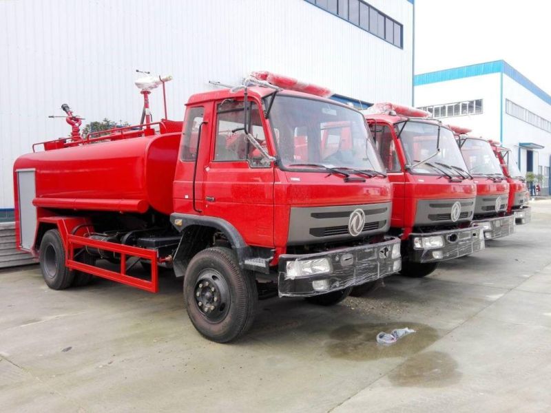 Dongfeng Model Brand New Red 24V 10000liters Water Tank Fire Truck in Malaysia