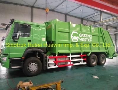 China HOWO 6X4 10-Wheeler 16cbm 18cbm Compressed Garbage Compactor Truck