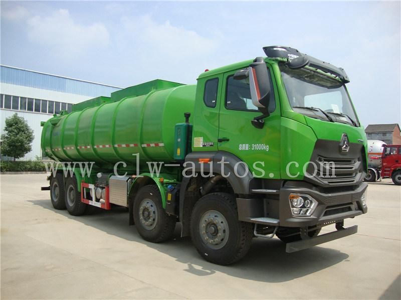 8X4 Sinotruk Hohan 19m3 Heavy Duty High Pressure 19000litres Sewage Suction Transport Tank Truck with High Pressure Hose for Sale