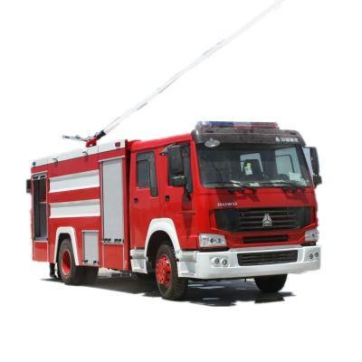HOWO 266HP 8t Water Fire Fighting Truck Zz1167m4617c Fire Engine CB10/60 &gt;65m