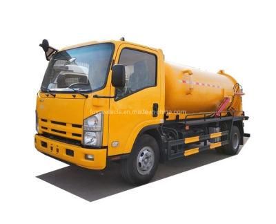 Used I-Suzu 6 Cbm Waste Collector Trucks 6000L Vacuum Trucks with Jurop Pump