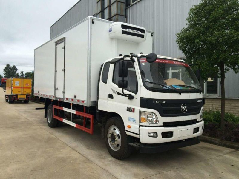 Foton Aumark Thermoking Carrier 6tons 7tons 8tons Meat Freezer Mobile Refrigerator Refrigerated Trucks for Sale