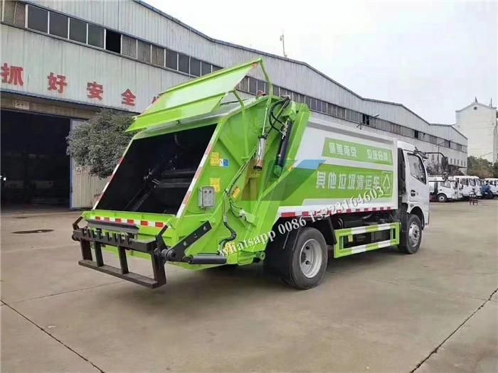 China Manufacturer 6m3/8m3 Rear Loading Refuse Collection Trash Compactor Truck