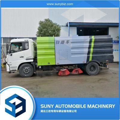 Dongfeng 12cbm China High Pressure Washer Road Street Sweeper Truck