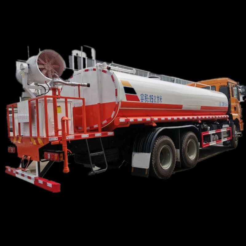 Customizing Shacman Dust Control Water Tanker Truck 15mt-20mt Fog Cannon Spray 40m-50m