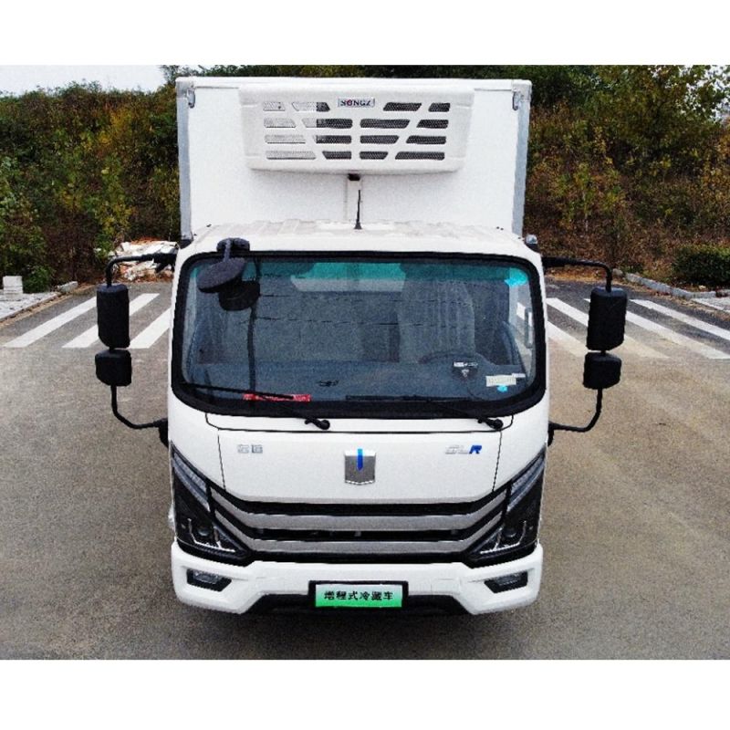 Geely Extended-Range Electric Refrigerator Truck Pure Electricity Endurance of 140 Km