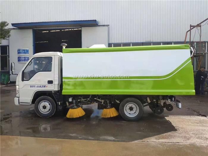 High Performance Mini 2.8m3 Capacity Street Sweeper Made in China Stainless Steel Leaf Collecting Truck