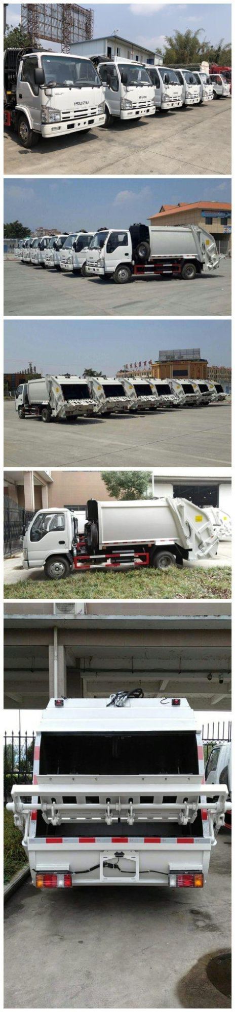 Isuzu Mini Waste Compactor Trucks 3 Ton Compactor Garbage Truck on Sale