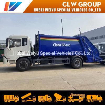 Popular Exported Dongfeng 12cbm 7.2t Garbage Collector Delivery Compactor Compressed Truck