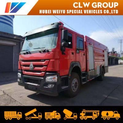 New 6 Wheels 7000L Foam and Water Fire Fighting Truck for Chemical Plant