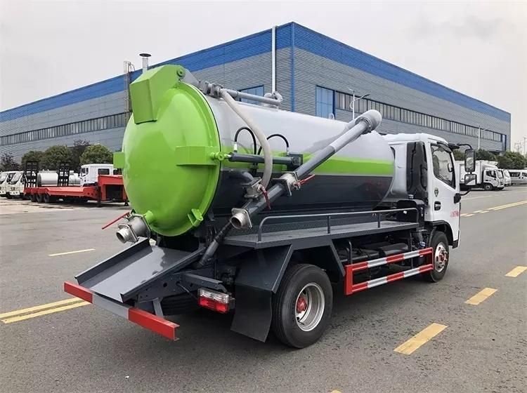 New 6000 Liters Vacuum Sewage Truck DFAC 4X2 Sewer Cleaning Truck for Sale in Myanmar