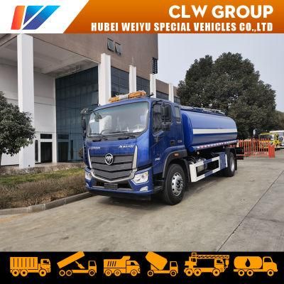 Foton Auman 6 Wheels 10000L 10tons Water Spraying Tank Truck Sprinkler Tanker Truck with Watering Cannon