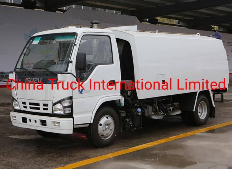 Isuzu Npr 600p 4*2 120HP Diese Road Sweeper Vehicle