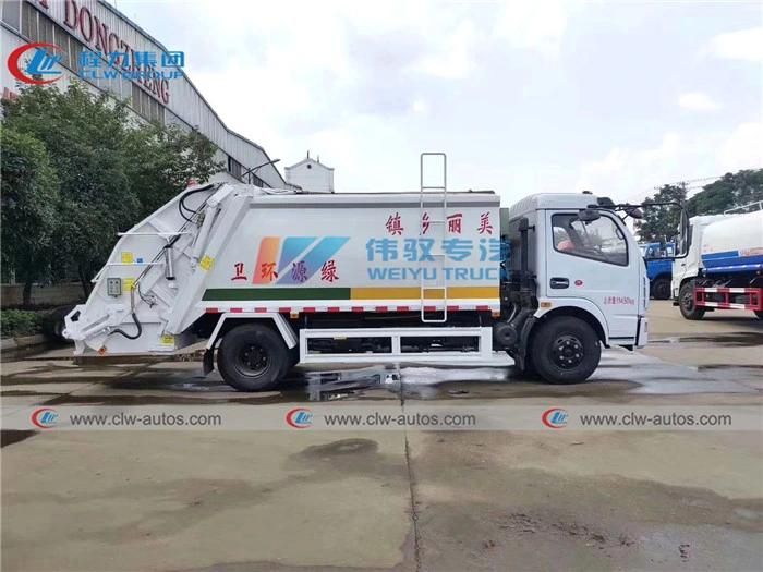 Dongfeng 5tons 5t 6t 7cbm 7000liters 6000L 8000L 7000L Compactor Garbage Collection Truck