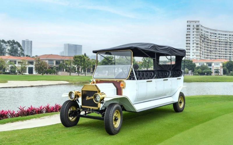 UK Style Electric 6-8 Seats Classic Golf Car Vintage Vehicle