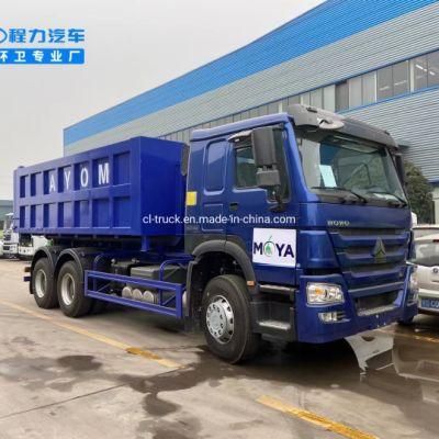 Sinotruk 6X4 10 Wheels 18m3 20m3 Roll off Container Garbage Truck