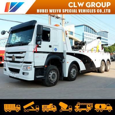 8X4 HOWO 360 Degree Rotation Rotator 371HP 420HP 50ton 70ton Heavy Duty Emergency Wrecker Tow Truck
