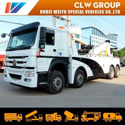 8X4 HOWO 360 Degree Rotation Rotator 371HP 420HP 50ton 70ton Heavy Duty Emergency Wrecker Tow Truck