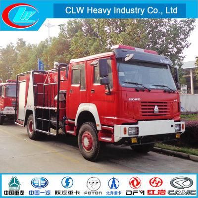 HOWO 4X2 Water and Foam Fire Fighting Truck for Sale