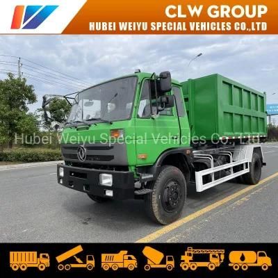 Dongfeng 153model Hydraulic Hooklift Garbage Truck with 13m3 Garbage Container