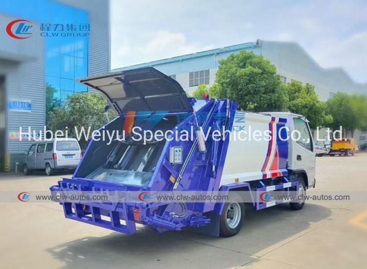 Dongfeng 4X2 120HP 6m3 3tons Container Compression Garbage Collection Sanitation Compressed Garbage Refuse Compactor Truck