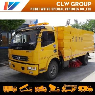 Dongfeng 8cbm Road Sweeper Truck Pavement Sweepers Truck with 4 Brushes