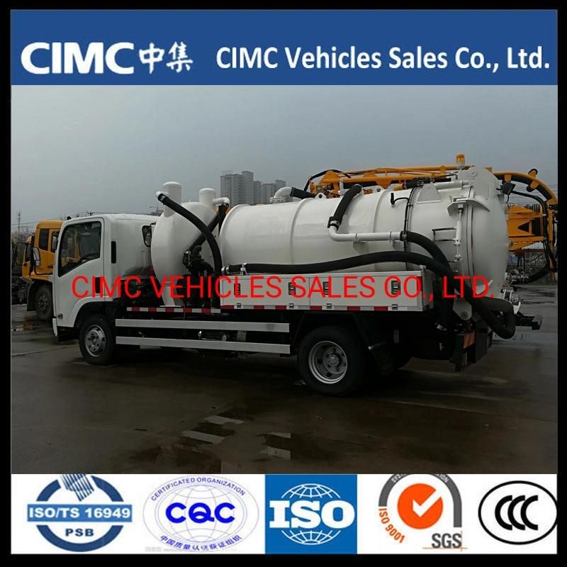 Isuzu Nqr Septic Sewer Cleaning Sludge Tank Fecal Waste Vacuum Sewage Suction Truck