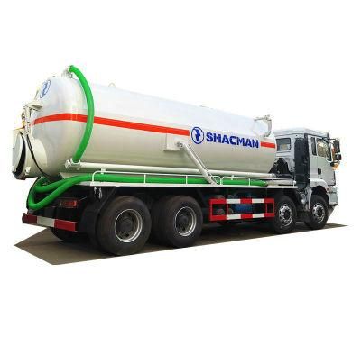 Shacman 8X4 Sewage Suction Tanker Truck (20cbm Vacuum Tank, Septic Tank)