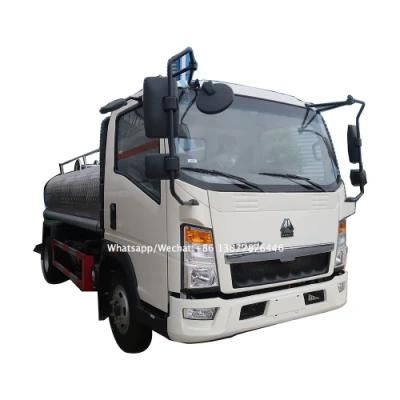 Sinotruk 304 Stainless Steel Food Grate Water Transport Truck 5000liters