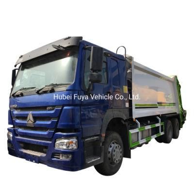 HOWO 22cbm 22000 Liters 18 Tons Rear Compactor Garabge Truck with Rear Compacting and Skip